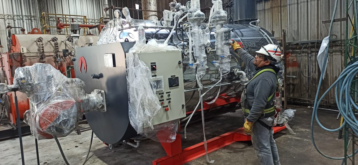 Trabajos en altura sobre nave industrial